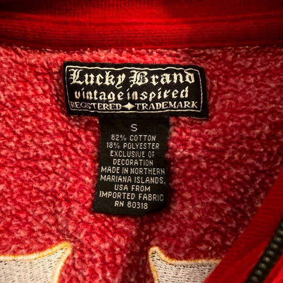 Lucky Brand Vintage Inspired Four Aces Lancaster Zip Up Jacket - Picture 5 of 6